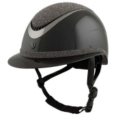 Reithelm Theta Plus Dazzling Glamourös Glänzend Schwarz/Gunmetal Reithelm Theta Plus Dazzling Glamourös Glänzend Schwarz/Gunmetal