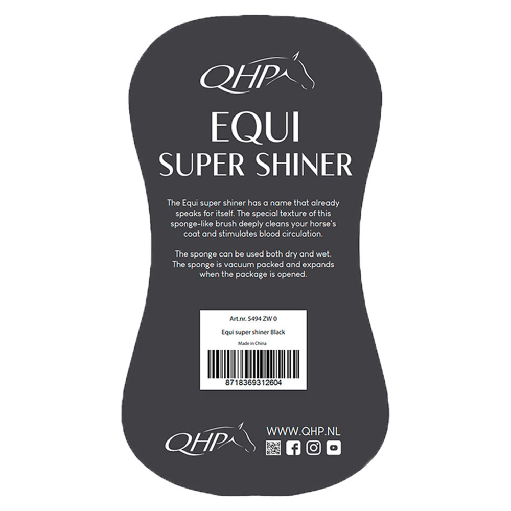 Pflegeschwamm Equi Super Shiner Scrub Schwarz