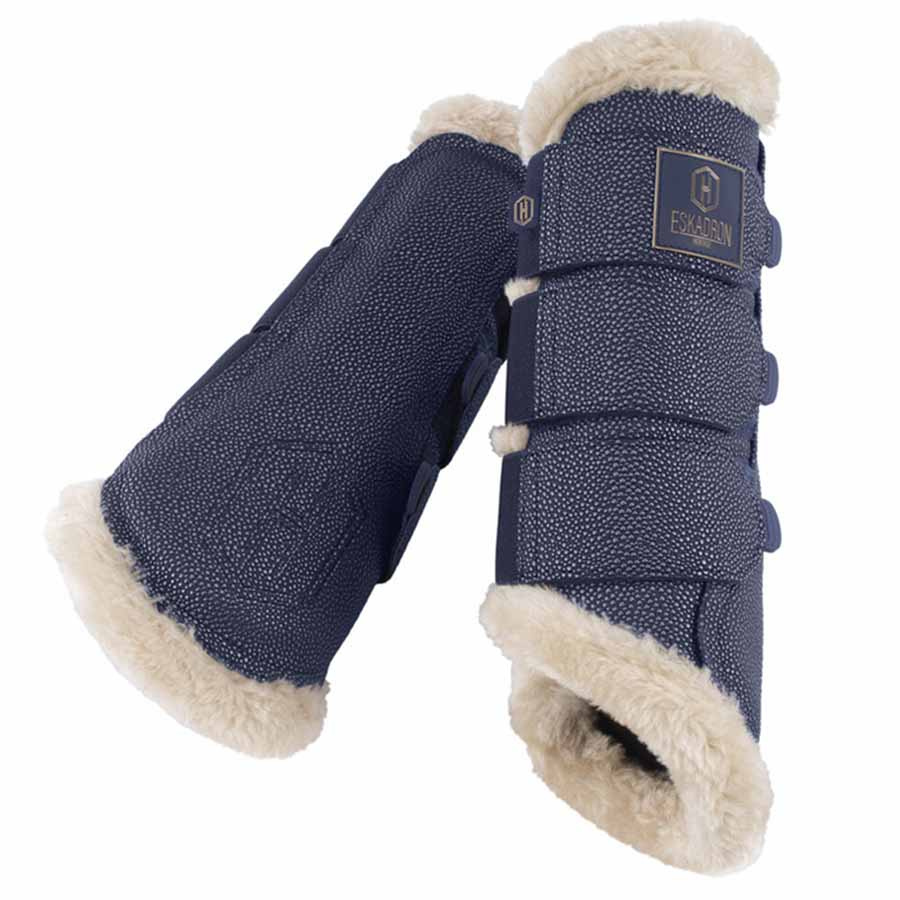 Brushing Boots Stingray Fauxfur Heritage Blau