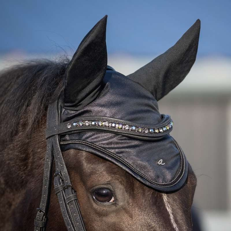 Haube Glitter Collection Schwarz
