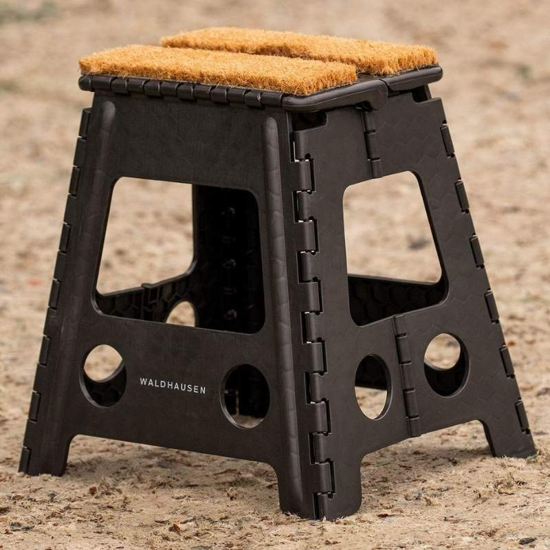 Klappbare Stallhocker Coconut Fibre Schwarz