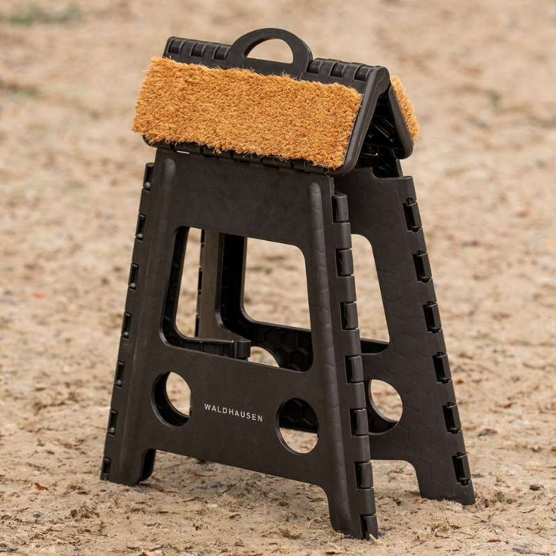 Klappbare Stallhocker Coconut Fibre Schwarz
