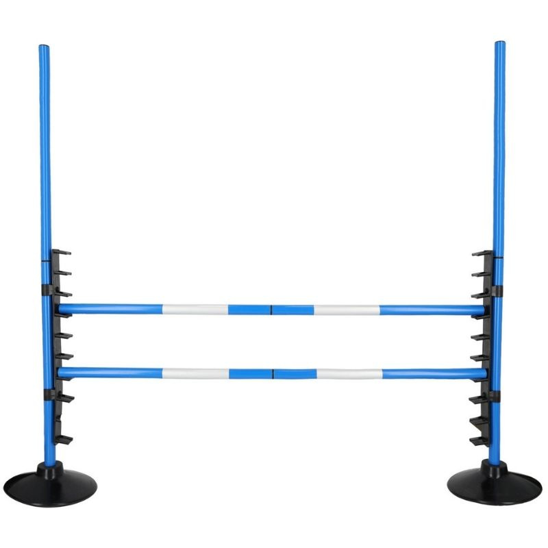 Hindernis für Steckenpferd Blau
