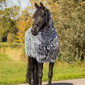 Ekzemerdecke Big Neck Zebra Schwarz/Weiß Ekzemerdecke Big Neck Zebra Schwarz/Weiß