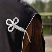 Fleecedecke Ornament Schwarz/Silber Fleecedecke Ornament Schwarz/Silber