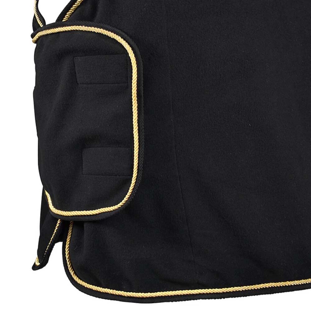Fleecedecke HS Platta Schwarz/Gold