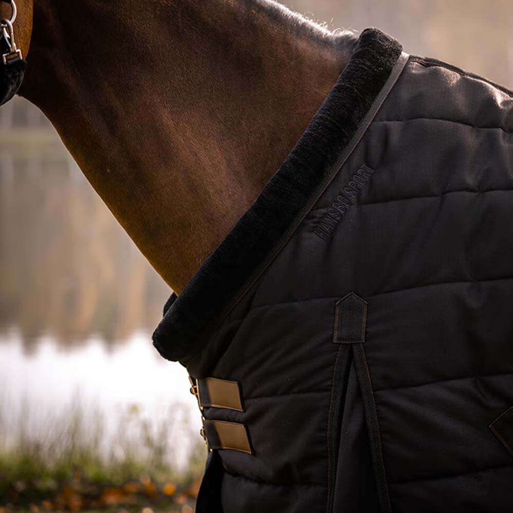Stalldecke HS Faux Fur 200g Schwarz