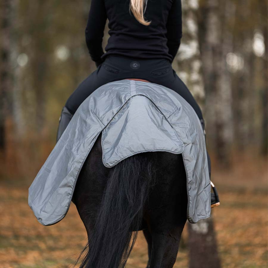 Ausreitdecke HS Brilliance Reflex Schwarz/Silber