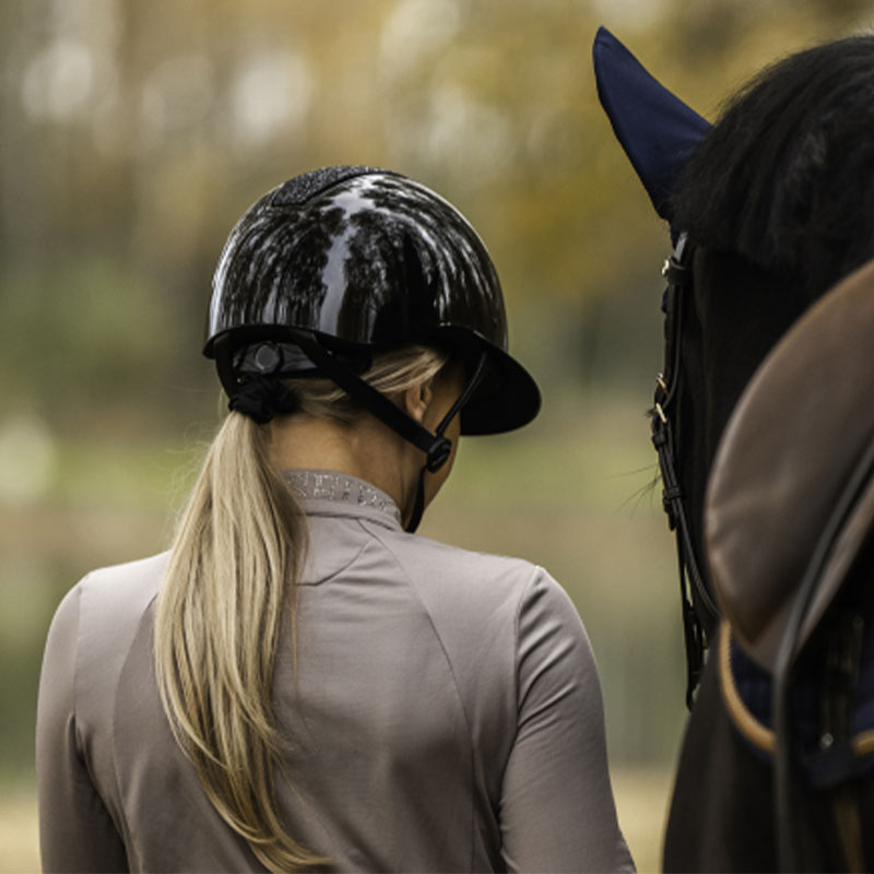 Reithelm HS MIPS Vision Glitzer Schwarz