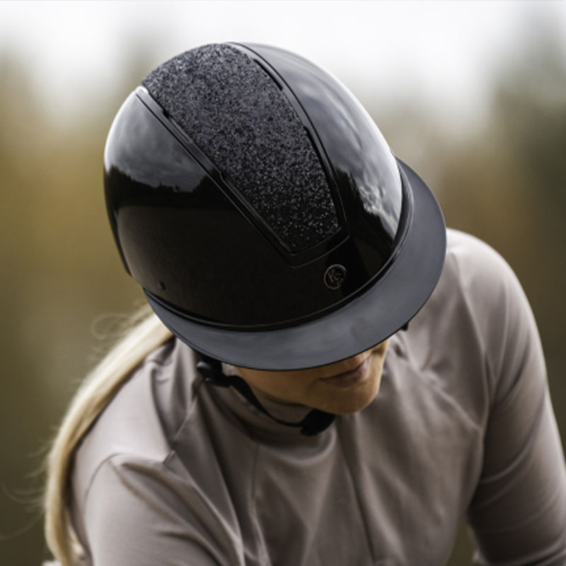 Reithelm HS MIPS Vision Glitzer Schwarz