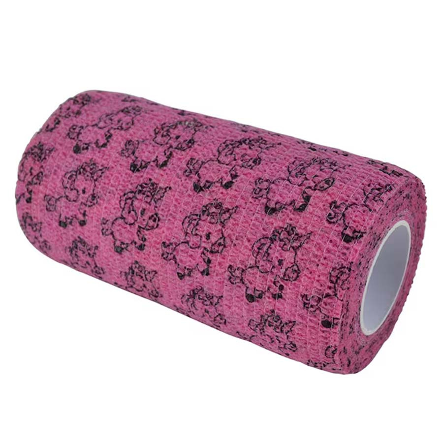 Selbstklebende Bandage Flex HS Elastisch Einhörner Rosa