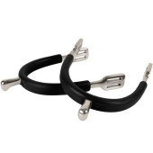 Sporen HS Rubber-Coated 15mm Schwarz/Silber Sporen HS Rubber-Coated 15mm Schwarz/Silber