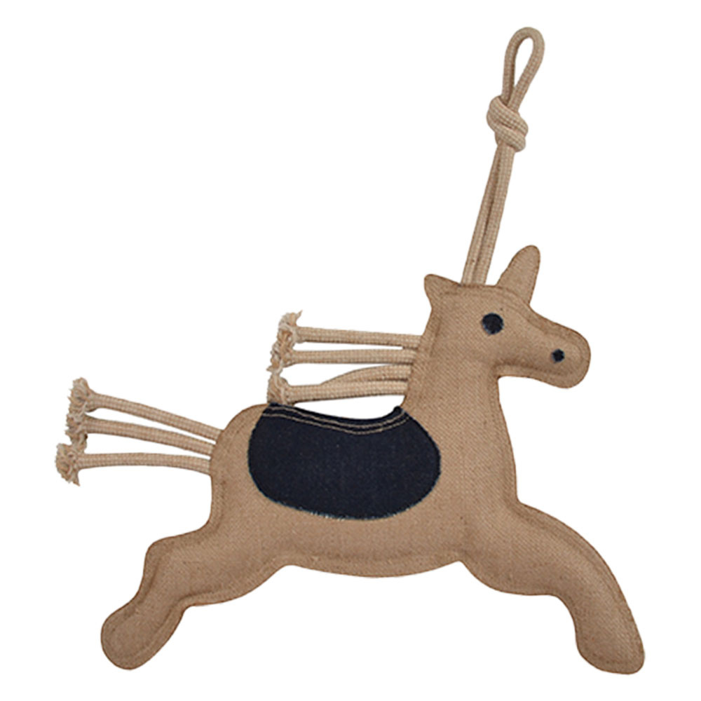 Pferdespielzeug HS Einhorn aus Jute Natur