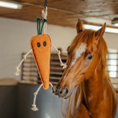 Pferdespielzeug HS Möhre aus Leder Orange