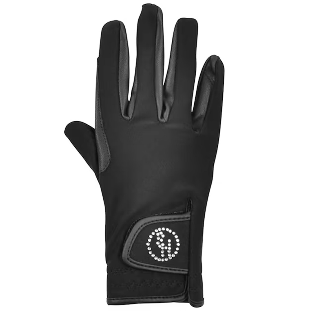 Reithandschuhe HS Diamond Touch Schwarz