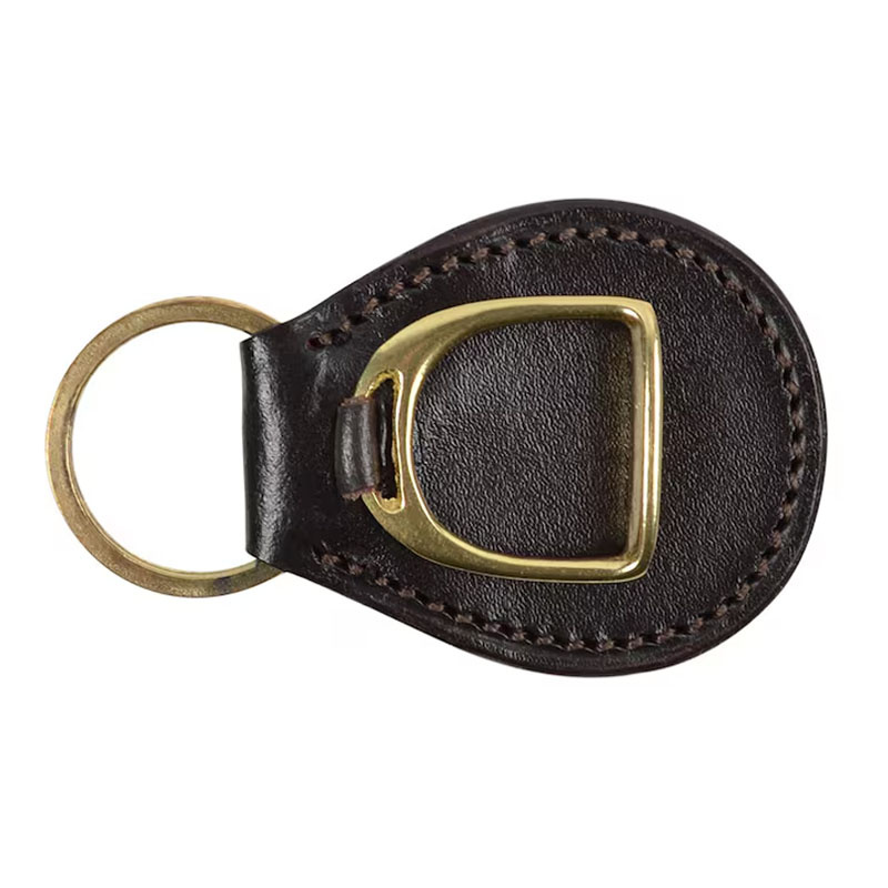 Schlüsselanhänger HS Stirrup Plate Braun/Gold