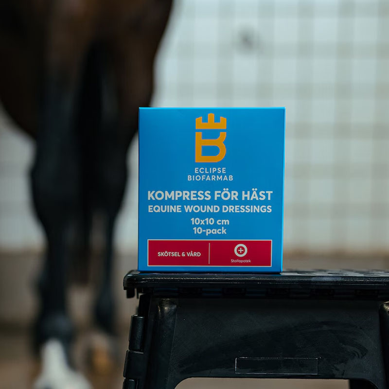 Sterile Kompressen für Pferde 10er-Pack Weiß 10x10 cm