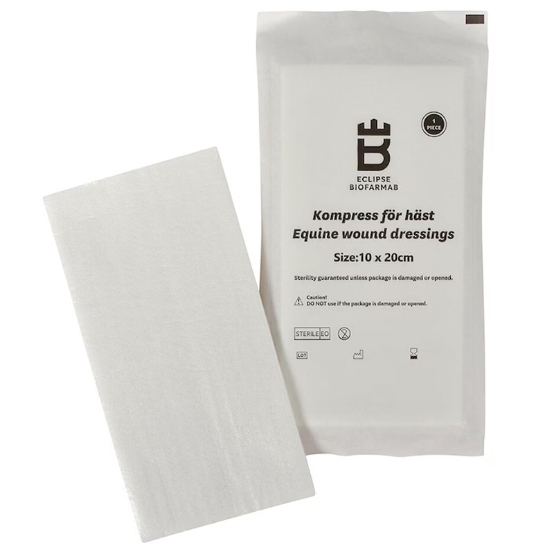 Sterile Kompressen für Pferde 5er-Pack Weiß 10x20 cm
