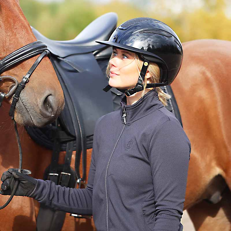 Reithelm HS MIPS Air Shiny Schwarz