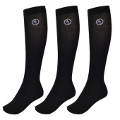 Reitstrümpfe HS Nailon 3-pack Schwarz Reitstrümpfe HS Nailon 3-pack Schwarz