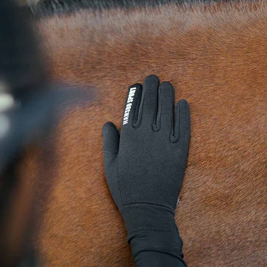 Reithandschuhe HS Polar Touch Schwarz