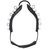Longiergurt mit Bogen HS Schwarz Longiergurt mit Bogen HS Schwarz