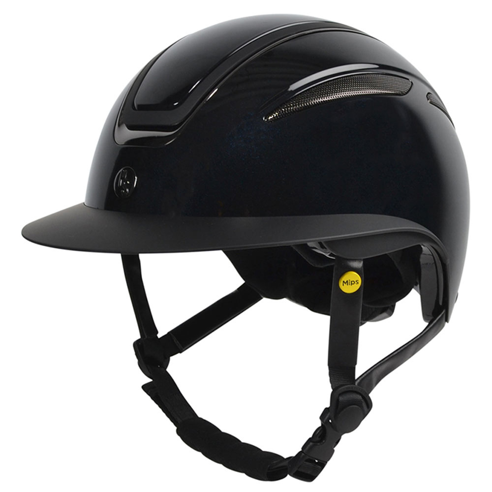 Reithelm HS MIPS Air Glossy Metal Schwarz