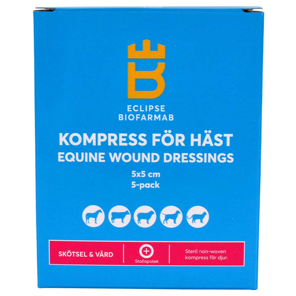Sterile Wundauflagen für Pferde 5-pack 5x5cm