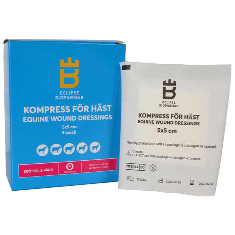 Sterile Wundauflagen für Pferde 5-pack 5x5cm