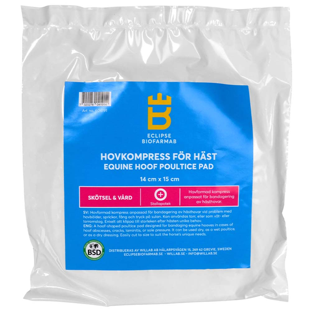 Hufkompresse für Pferde 3er-Pack 14x15cm