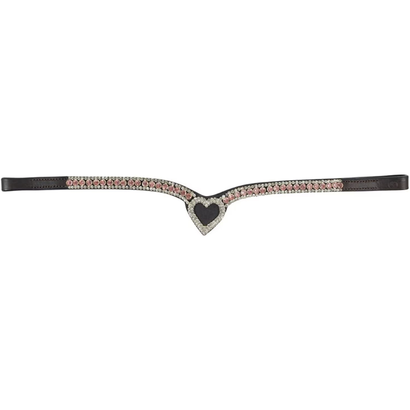 Stirnriemen HS Love Braun/Rosa