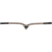 Stirnriemen HS Love Braun/Rosa Stirnriemen HS Love Braun/Rosa