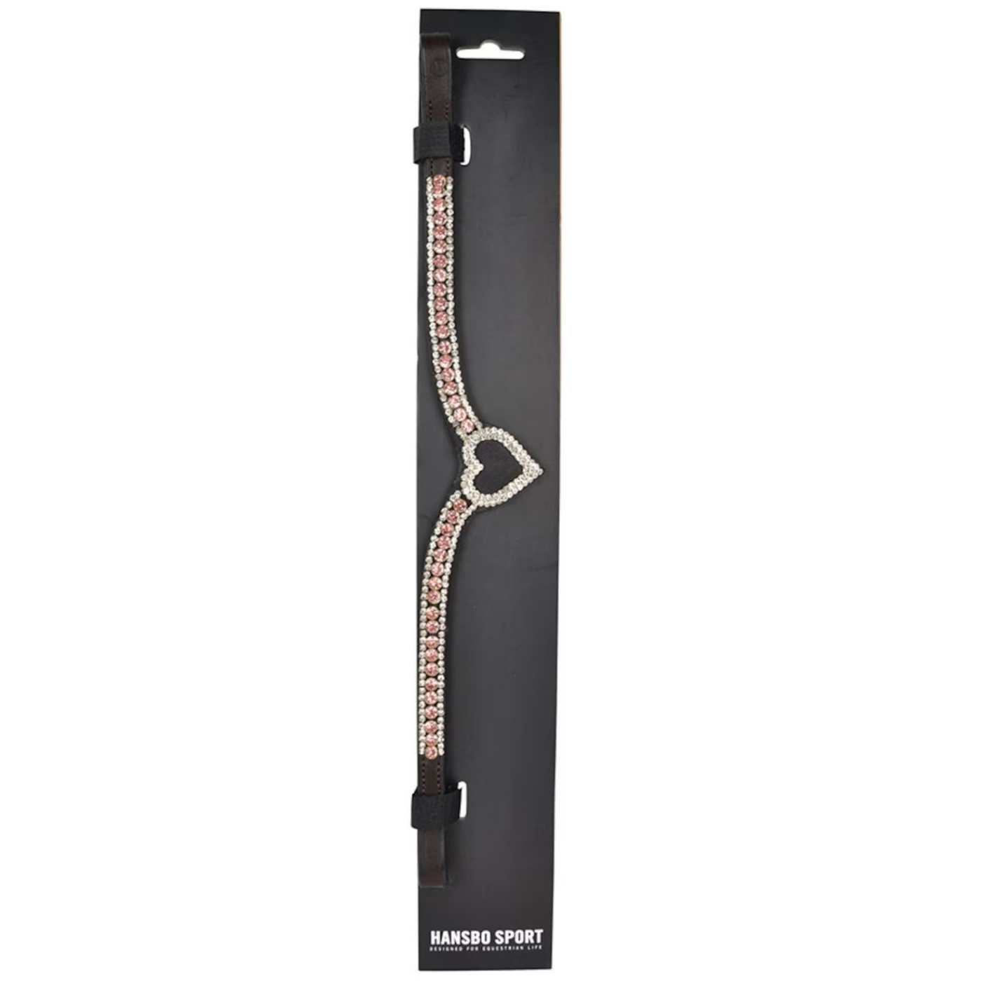 Stirnriemen HS Love Braun/Rosa