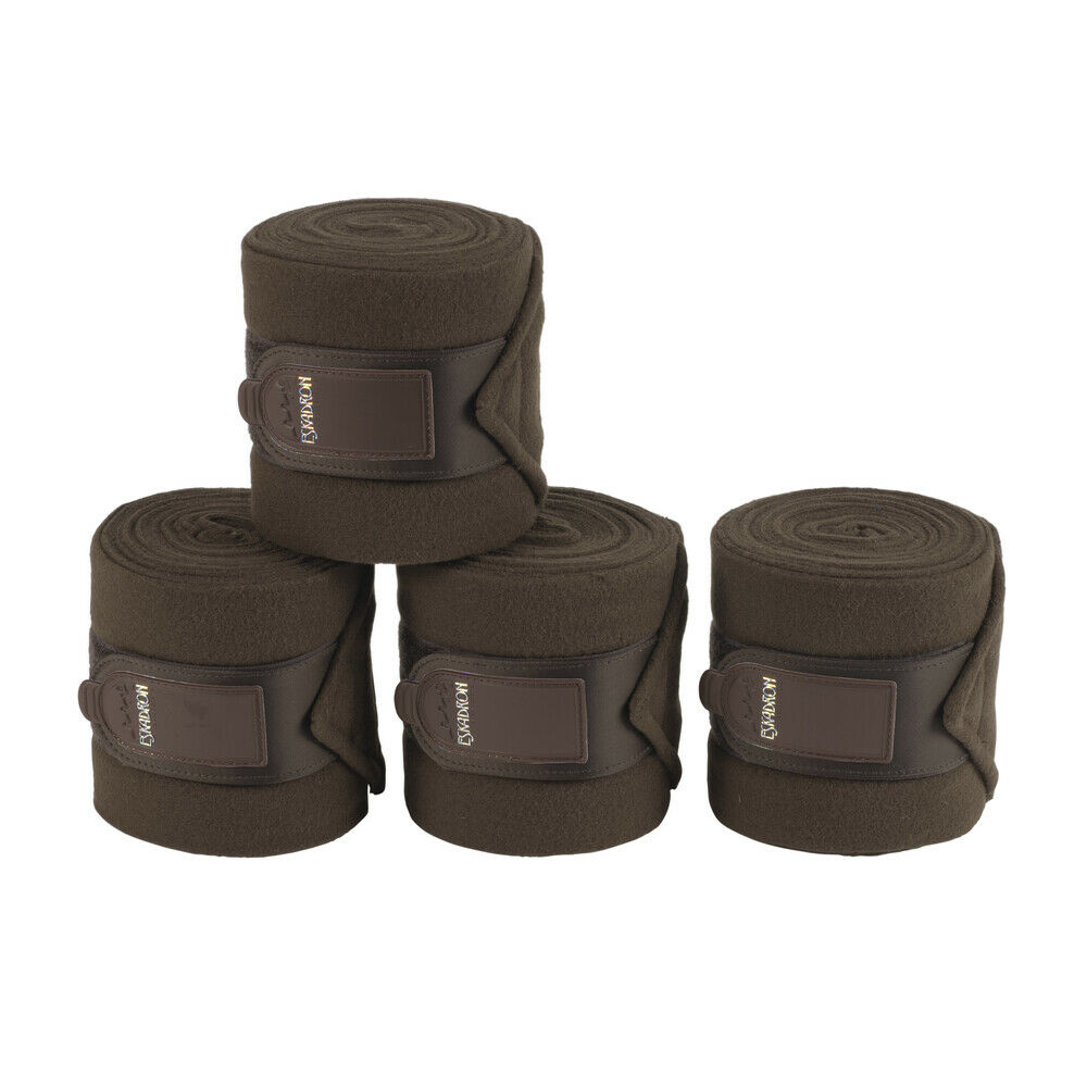 Fleecebandagen 4er-Pack Braun