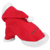 Hundepullover Weihnachten mit Kapuze Rot/Weiß Hundepullover Weihnachten mit Kapuze Rot/Weiß
