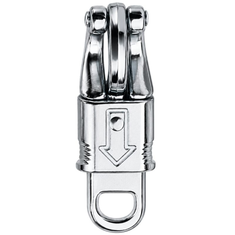 Karabiner für Führstrick Panic Hook Silber