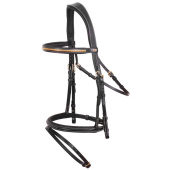 Trense Thamar E-Logo Klinker Schwarz/Messing Trense Thamar E-Logo Klinker Schwarz/Messing