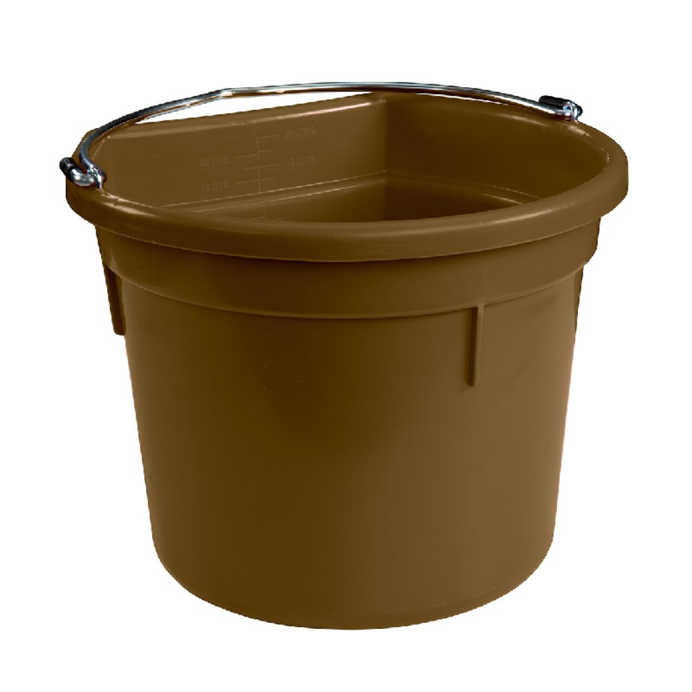 Eimer mit flacher Rückseite Gold