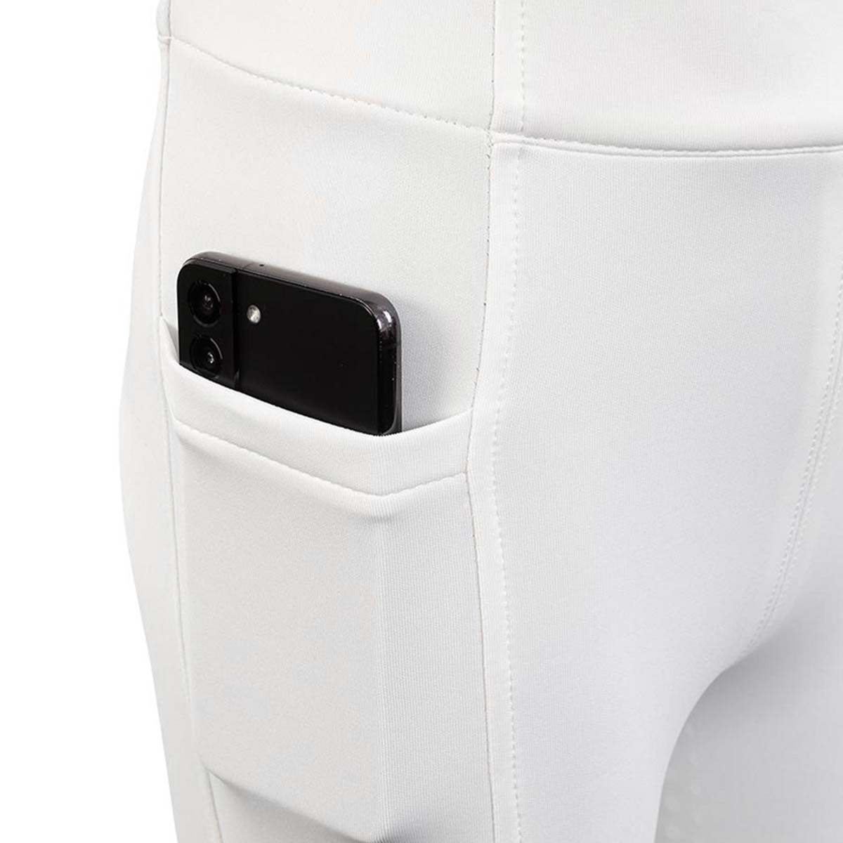 Reitleggings Kinder/Junior Bitterroot Silicone Full Seat Weiß