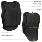 Sicherheitsweste Kinder/Jugendliche Regular Fit Schwarz Sicherheitsweste Kinder/Jugendliche Regular Fit Schwarz