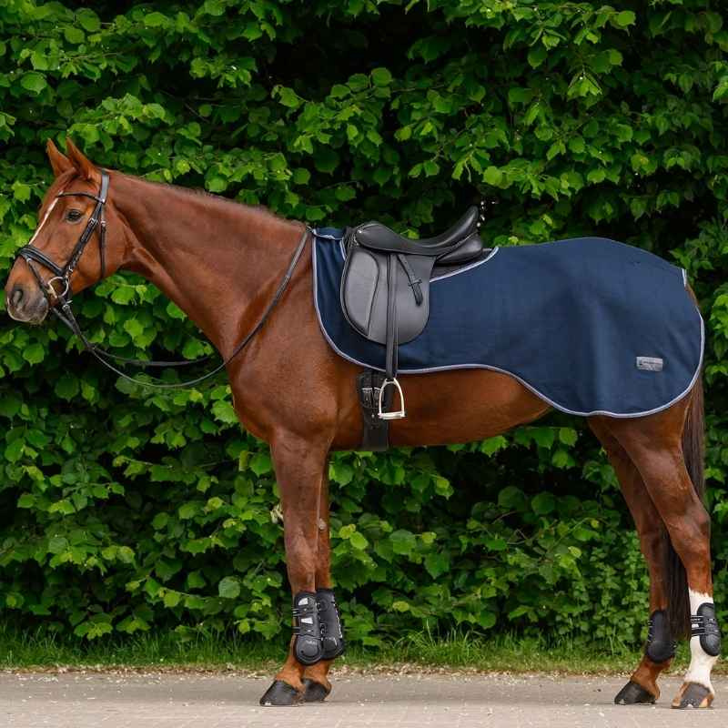 Ausreitdecke Fleece Essential Marineblau