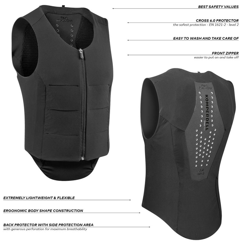 Rückenprotektor Ballistic Flex Fit Regular Schwarz/Silber