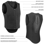 Rückenprotektor Ballistic Flex Fit Regular Schwarz/Silber Rückenprotektor Ballistic Flex Fit Regular Schwarz/Silber