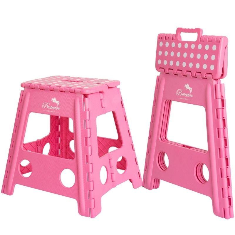 Klappbare Stallhocker Anti-Slip Rosa