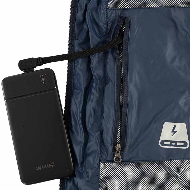 Reitweste Coach mit Heizung Marineblau