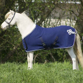 Fleecedecke Falabella Ornament Marineblau/Silber Fleecedecke Falabella Ornament Marineblau/Silber