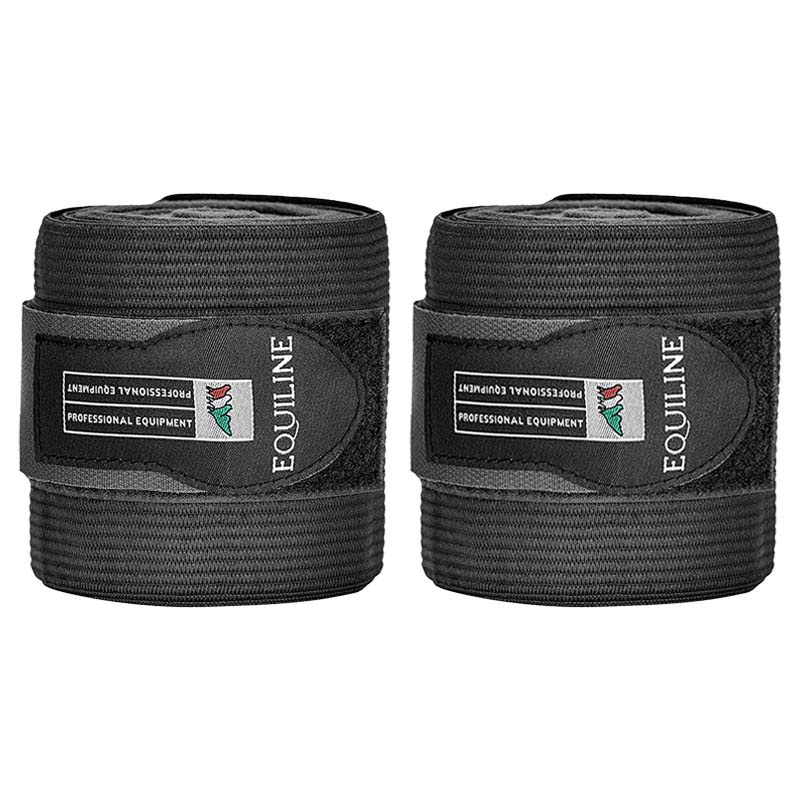 Bandagen Work Bandage Elastisch/Fleece 2er-Pack Schwarz