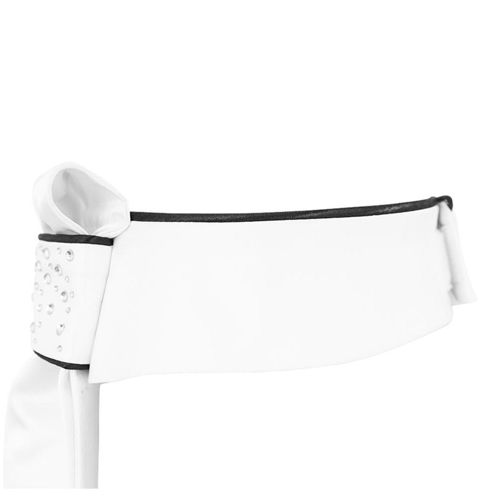 Plastron Leon Weiß/Schwarz