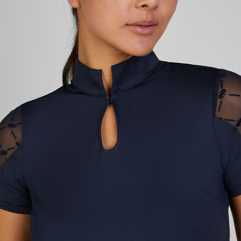 Wettkampftop Cut-Out Selection Marineblau