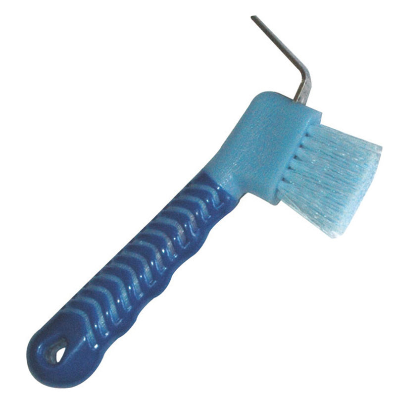 Hufkratzer mit Bürste HG Hellblau/Blau